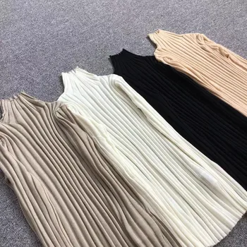 

Women Turtlneck Knitwear Long-Sleeved Slim Simple Knitted Solid Color Pullover Tops 2019 Autumn And Winter New