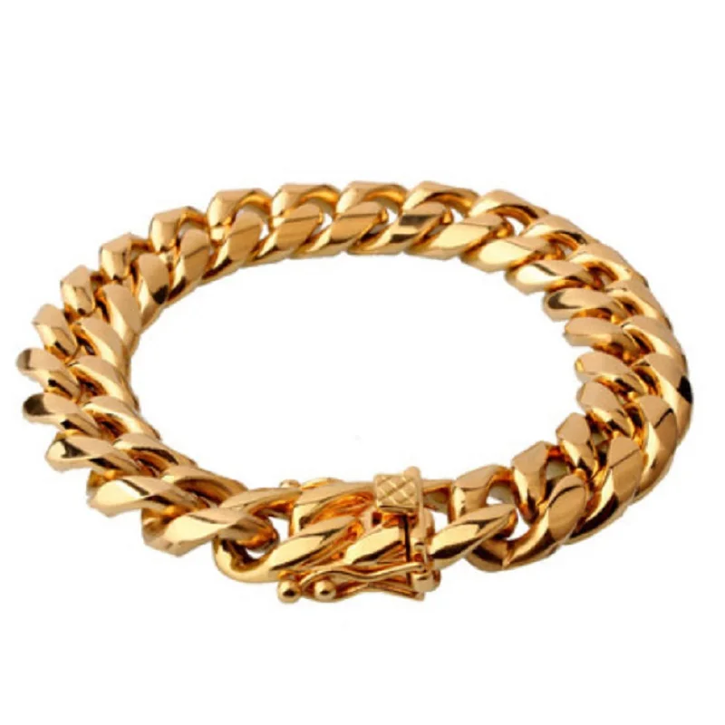 

Encryption stainless steel round ground bracelet