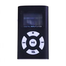 Мини ЖК-экран MP3 плеер Поддержка Micro SD TF карта алюминиевый корпус Спорт Walkman