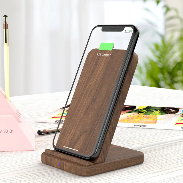 Stand KEYSION 5 катушек двойное Беспроводное зарядное устройство подставка для iPhone XR X XS Max 8 Plus Qi быстрая Беспроводная зарядная панель для samsung S10 S9 S8 S7 - Тип штекера: Stand