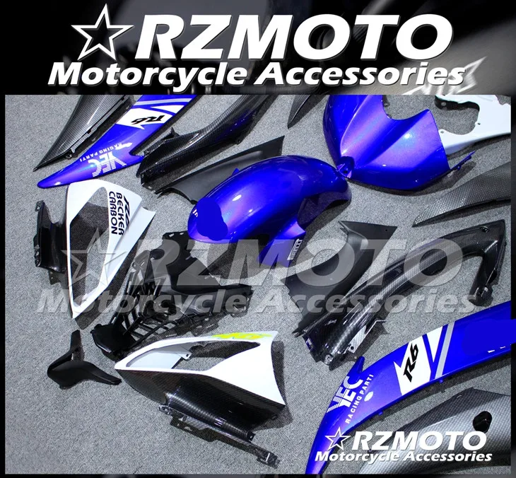 ABS мотоцикл обтекатель комплект для YAMAHA YZF R6 2008- год кузов литьевая форма Магазин № 1818