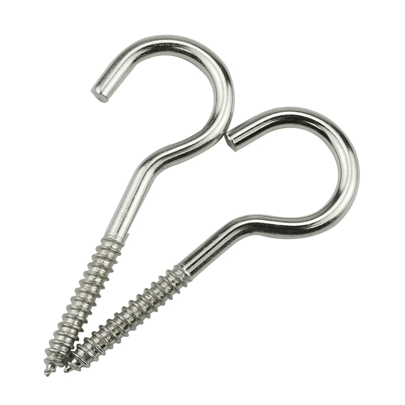 Self Tapping Screws Hooks Ring  Wood Sheep Eye Hook Screws