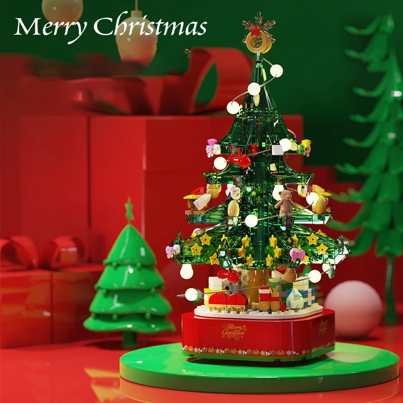 

LED Light Kit Christmas Tree Creator Building Blocks for Light Up Your Blocks Toy Girl Friends Set Toys For Children Gifts