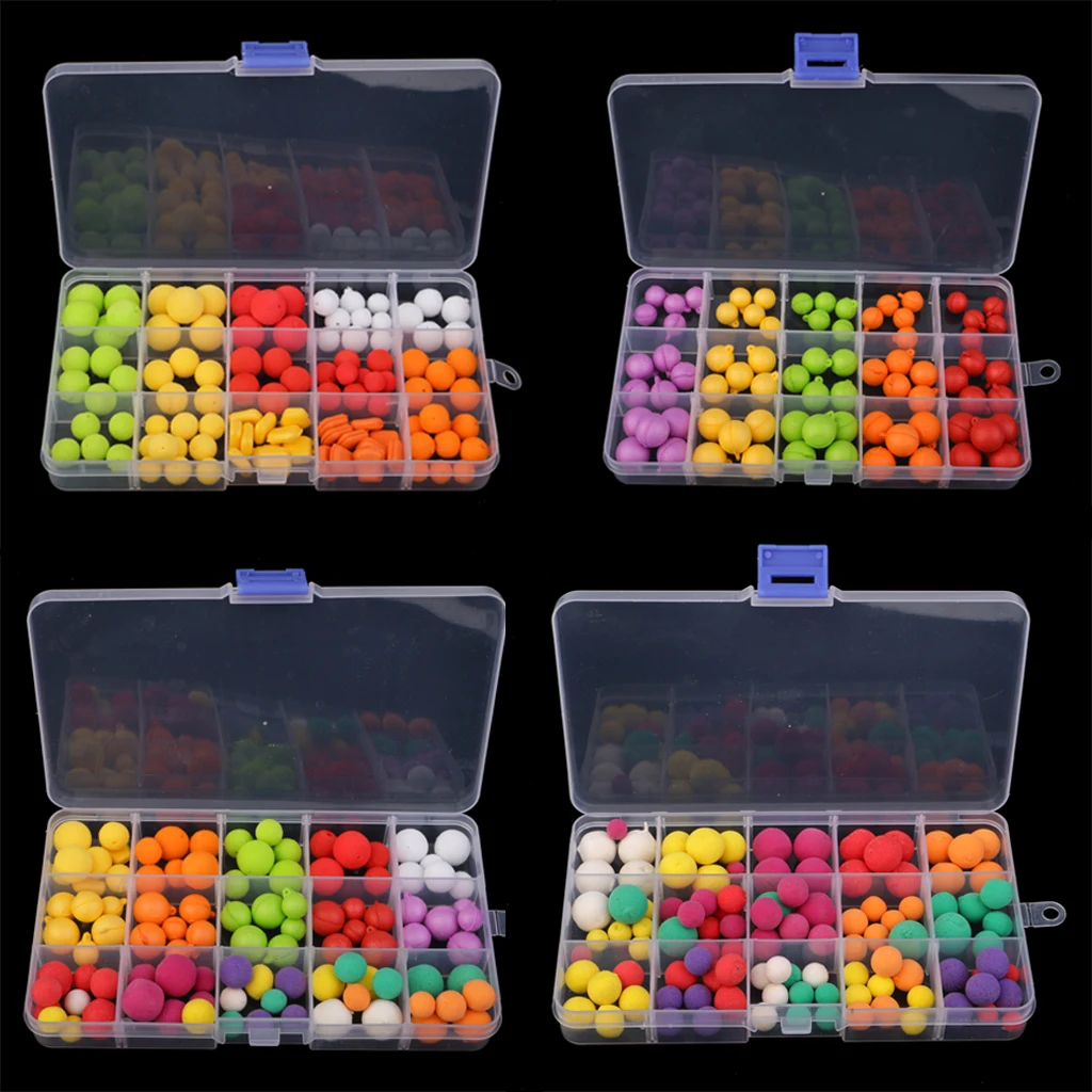 1 Box Smell Carp Fishing Pop Up Bait Boilies Eggs Flavor Floating Ball Fishing Beads Feeder Artificial Carp Lures Hair Rig