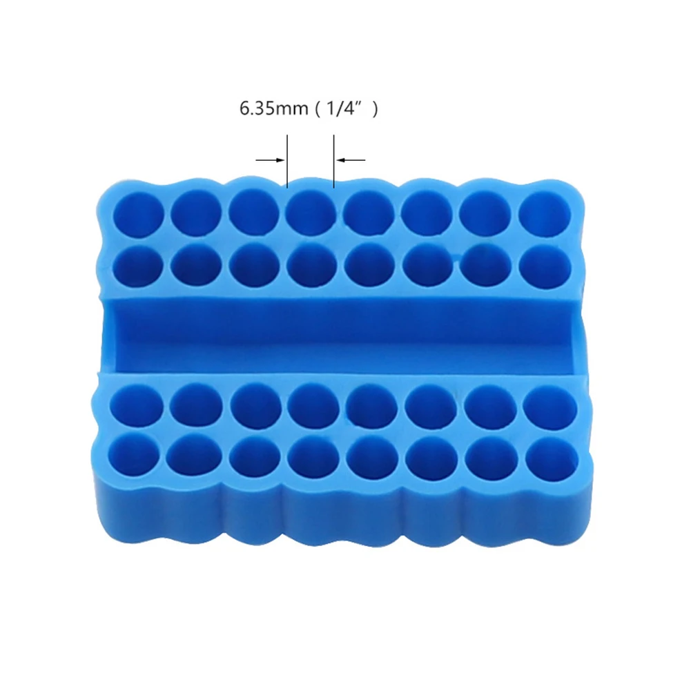 2PCS supporto per punte per cacciavite con codolo esagonale in plastica pratico pratico classico Texture testa per lotti organizzatore di punte per trapano