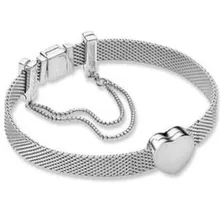 Новогодний бусины из стерлингового серебра 925 Шарм рефлексионы предохранительный цепной зажим пробка бусины ПАН браслет Diy ювелирные изделия