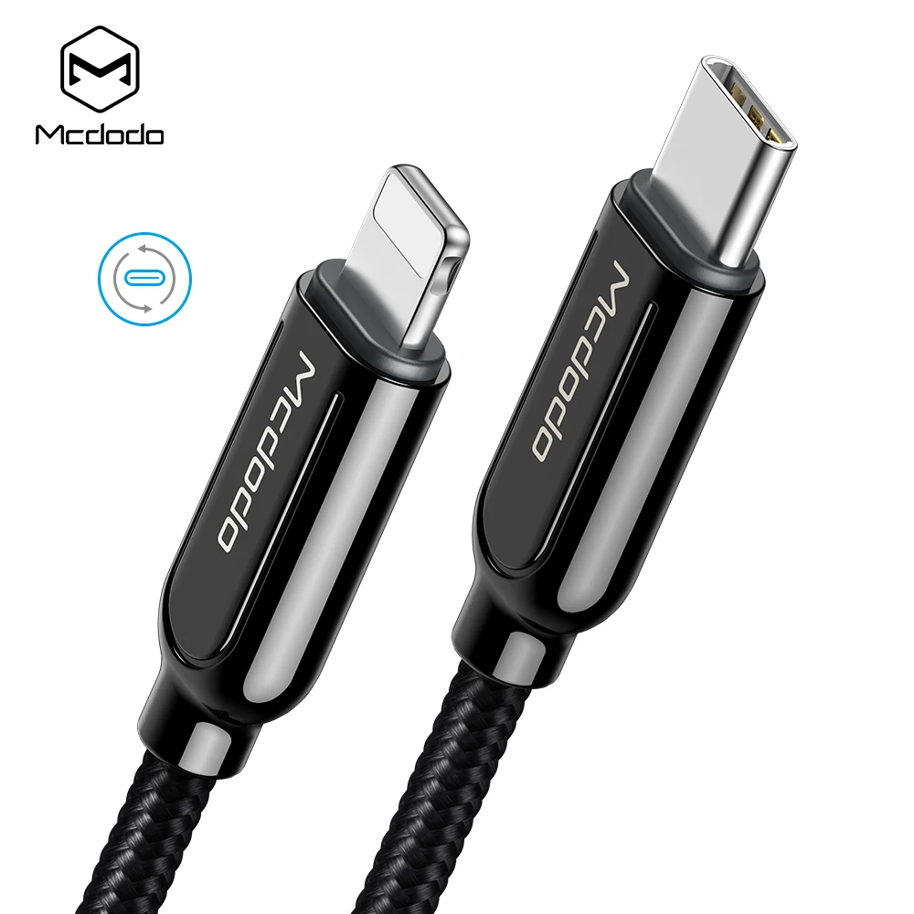 MCDODO usb кабель PD 36 Вт Быстрая зарядка Type C Lightning Кабель для передачи данных iphone 12 11pro