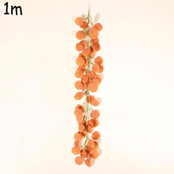 

1m/2m Artificial Eucalyptus Vine Garland Faux Leaf Greenery Party Wedding Decor Vines Rattan Artificial Fake Plants Ivy Wreath W