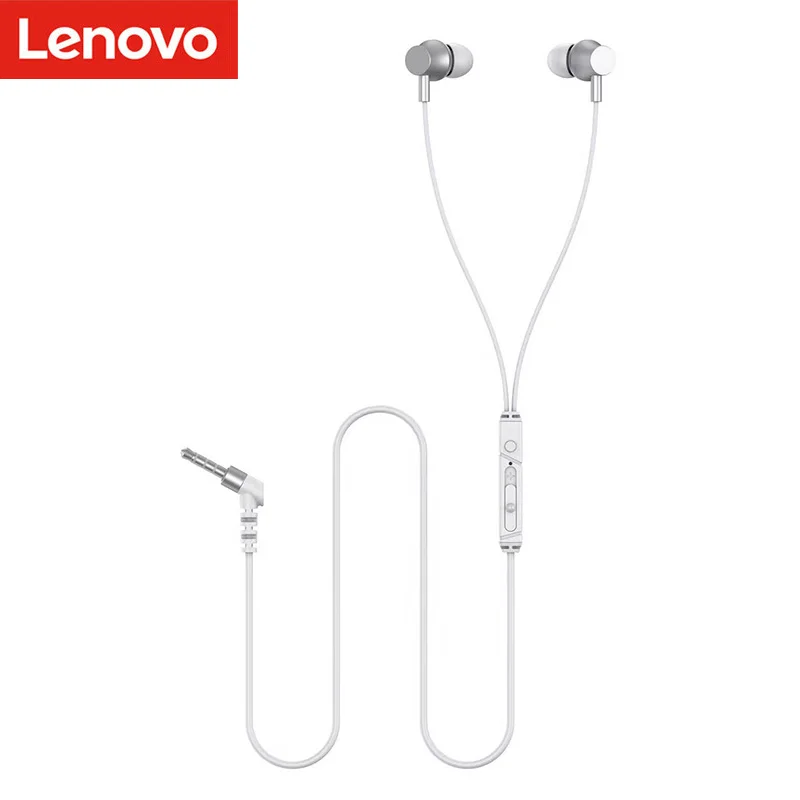 Lenovo QF320 Wired Earphones Heavy Bass 3.5mm Audio Wired Control In