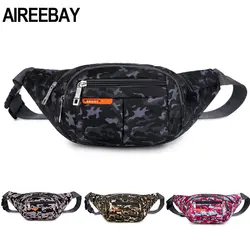 AIREEBAY Высококачественная дорожная камуфляжная Женская поясная сумка, сумка для путешествий, для отдыха, поясная сумка для мужчин, большая