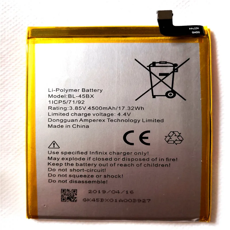 New 4500mAh Replacement Battery For Infinix Note 3 X601 Note3 BL-45BX BL 45BX Batteria Cell Phone Batteries with Repair Tools | Мобильные