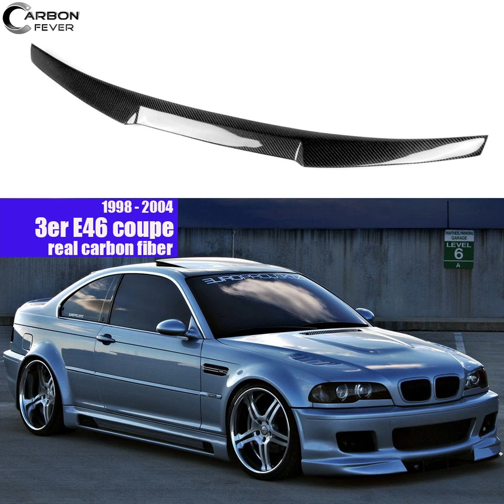 LTW GT High Kick Rear trunk Spoiler wing for BMW E46 Coupe Cabrio + M3 ABS