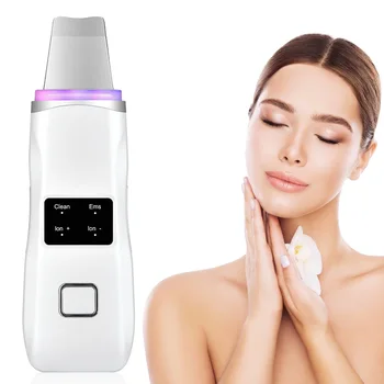 

Deep Cleaning Face Scrubber Ultrasonic Skin Scrubber Vibrating Facial Cleansing Skin Spatula Peeling Beauty Instrument Device
