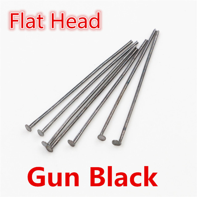 16 20 25 30 35 40 45 50mm Flat Head/Ball Head/Eye Head Pins Metal Headpins For Jewelry Findings Making DIY Supplies