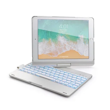 

Portable 360 Degree Rotation Smart Bluetooth Keyboard Cases for Apple iPad Pro 9.7inch Tablet Case with Keyboard LED Backlight