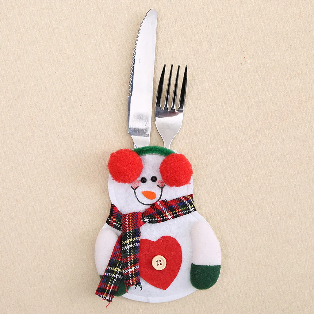 Christmas Table Decorations Christmas Cutlery Set Santa Cutlery Set New Year Decorations Merry Christmas Natal