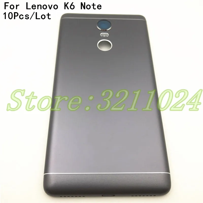 10 шт./партия для lenovo K6 Note/K6 Plus K53a48 Металлическая задняя крышка батарейного отсека Корпус задняя часть с боковым ключом+ объектив камеры