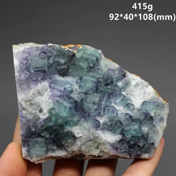 

100% Natural rare blue-green fluorite cluster mineral crystal specimens Stones and crystals Healing crystal