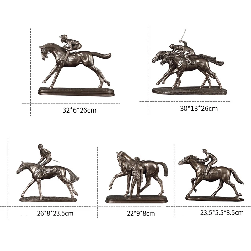 

Европейский ретро рыцарь скачки статуя украшения офис винный шкаф крыльцо офис украшение дома ремесла