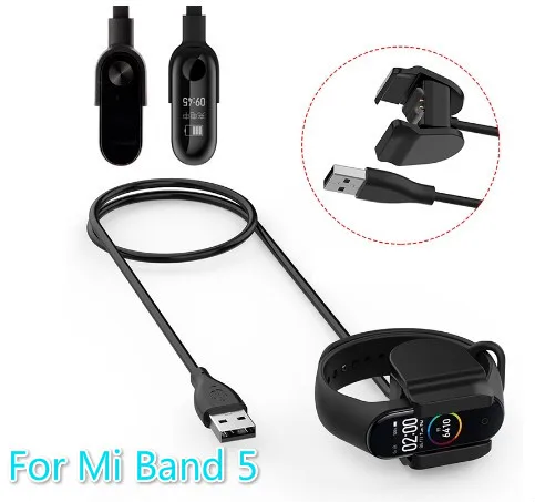

For Xiaomi Bracelet 5 Original Charging Cable Magnetic Adsorption Charging Cable 50CM USB Charger Adapter Wire For MI 5 TXTB1