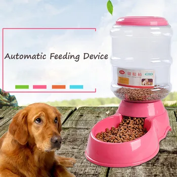 

3.5L Automatic Cat Feeder Pet Drinking Bowl Food Water Dispenser Large Capacity Cats Dogs Feeding Bowls Auito Feeder Device #N