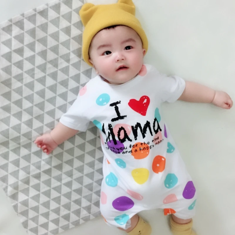 Костюм с надписью я люблю мама папа хлопковая одежда для маленького мальчика