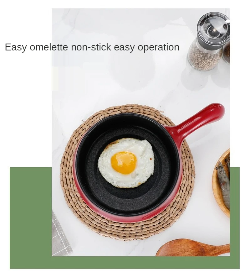 Multifunctional Electric Cooker Hotpot Mini Non-stick Food Noodle Cooking Skillet Egg Steamer Soup Heater Pot Frying Pan EU 3