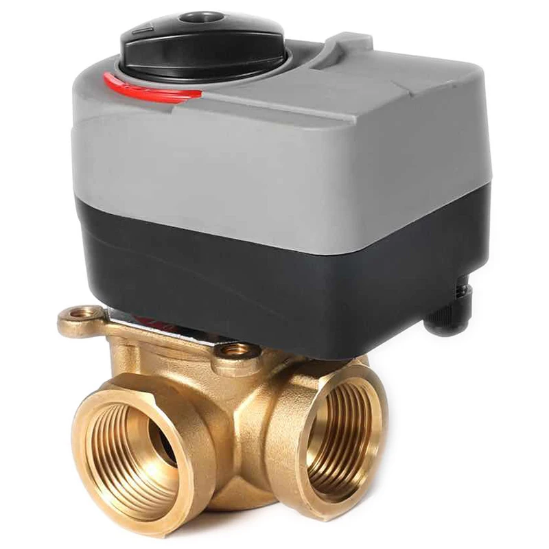 

EASY-220V Electric Valve L Type Motorized Ball Valve Three Way Valve Can Be Manually And Automatically Dn25