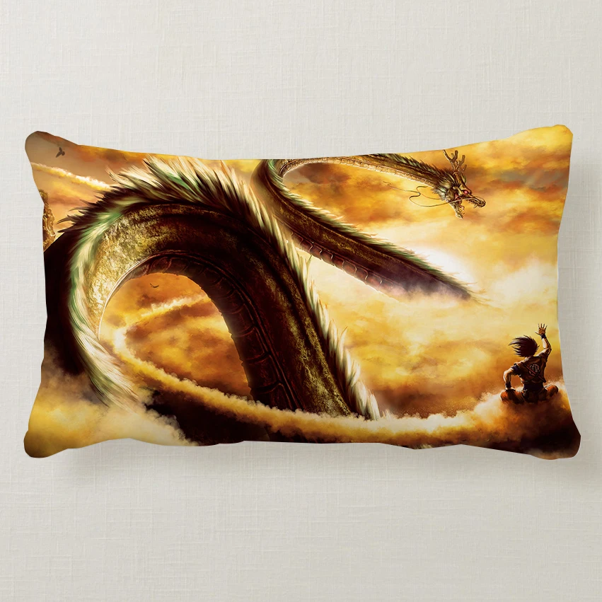 12x18in прямоугольный чехол для подушки DBZ Goku Taie D'oreiller Super Saiyan Dragon Ball Z декоративная подушка домашний декор чехол для подушки - Цвет: 5