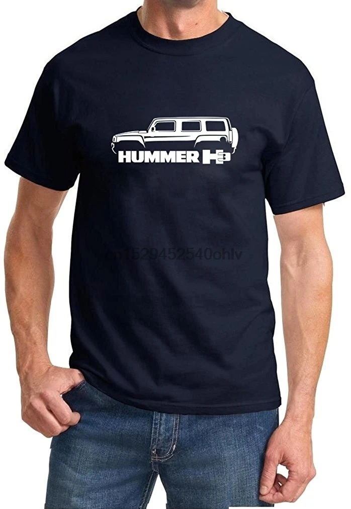 Top Hummer H3 Classic Outline Design Mens Fashion Trend Tshirt Classical | Мужская одежда