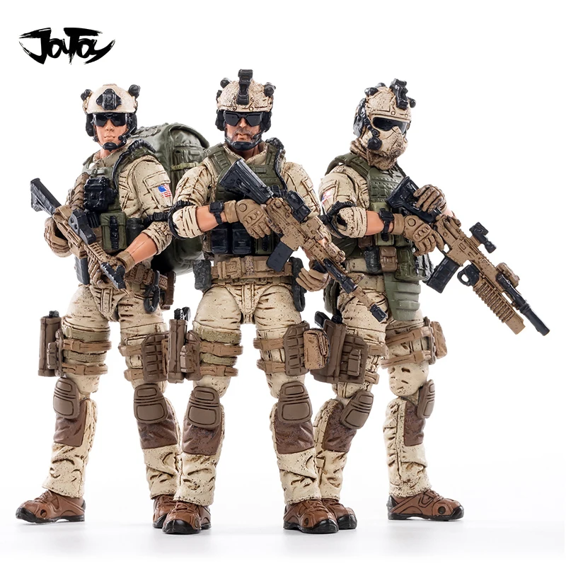 

JOYTOY 1/18 Action Figure (3PCS/SET) US Army 1st SFOD-D Delta Force Anime Collection Model Toy For Gift Free Shipping