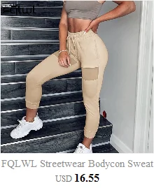 FQLWL Glitter Sexy Bodycon Pants Women Ladies Trousers Elastic High Waist Pants Female Autumn Flare Black White Skinny Pants