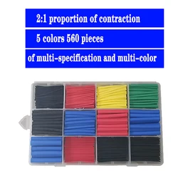 385 pces termoretractil que encolhe a isolação sortidas do cabo de fio da tubulação sleeving, jogo de envolvimento do psiquiatra do calor do tubo termoresistant