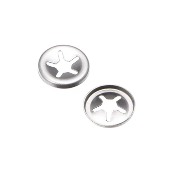 

uxcell Starlock Washers Internal Tooth Push On Locking Washers Clips Fasteners Assortment Kit 100pcs M5x12