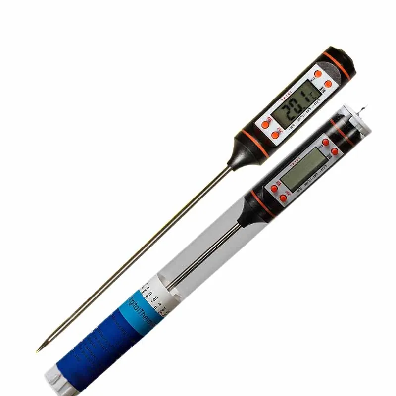 150mm/300mm/500mm Electronic Digital Food Thermometer BBQ Barbecue Thermometer Professional Pocket Max/Min
