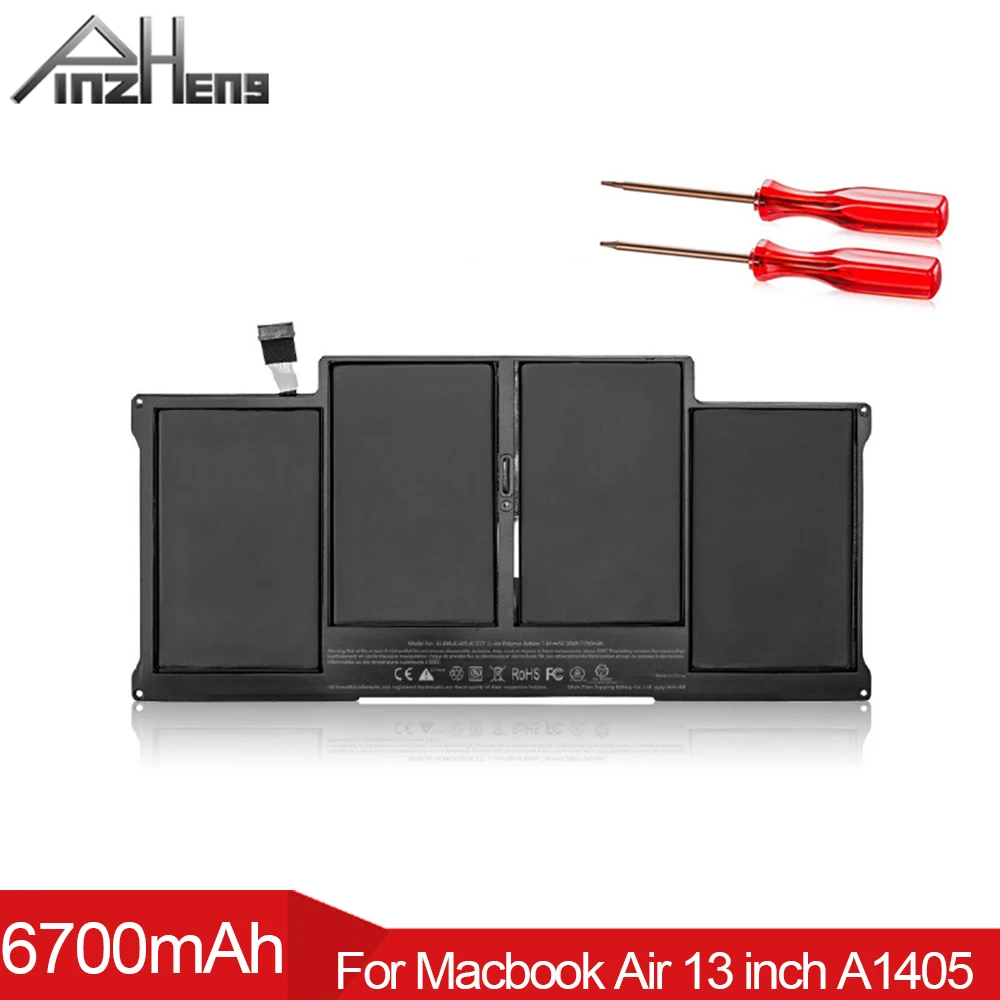 

PINZHENG 6700mAh Laptop Battery For Apple MacBook Air 13 Inch A1466 2012 Year A1369 2011-2014 Production A1405 A1496 Battery