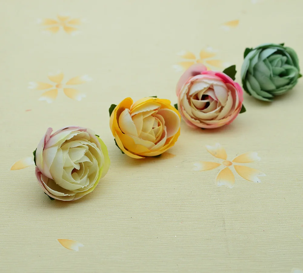 10/30 шт. 3 см шелковые Чайные розы бутоны diy Подарочная коробка рождественские