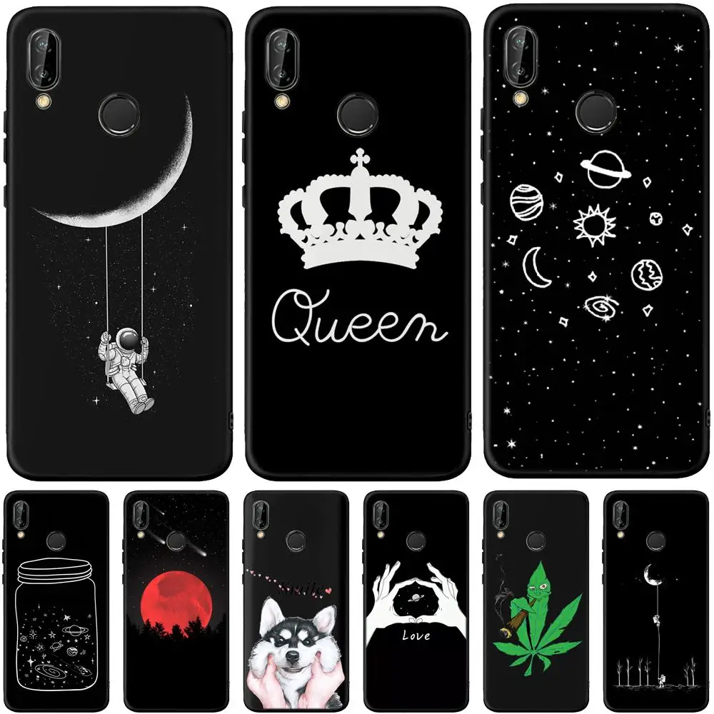 

Cute Planet Print Soft Silicon Case For Honor 8X 7A 7C 10 Phone Cover For Huawei Mate 10 20 Pro P30 P20 P10 P8 P9 Lite 2017 Capa