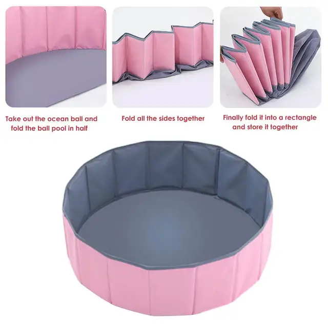 Baby Playpen Children Safety Barrier Pool Balls Foldable Dry Pool Infant Ball Pit Toys Children Birthday Gift Balls Not Included 4