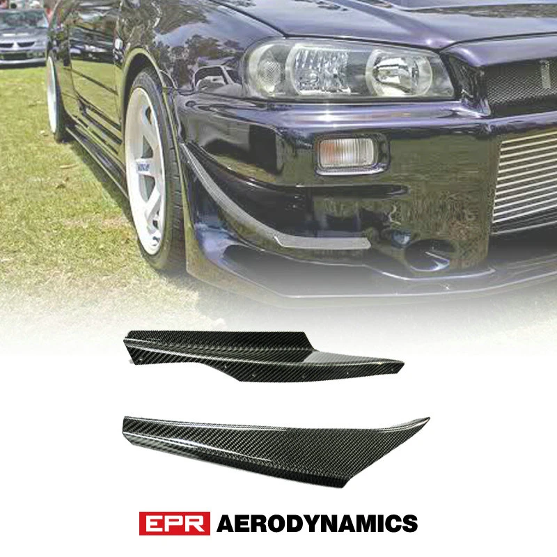 Car Styling Gtr For Nissan R34 Z Tune Carbon Fiber Front Bumper Canard Aero Tuning Body Kit Car Styling Car Styling Nissan Aliexpress