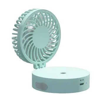 

Mini Handheld Folding Fan USB Air Conditioning Humidifier with LED Night Light M6CB