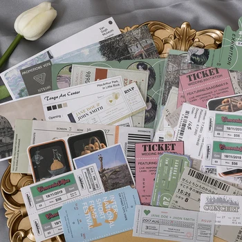 

Mohamm 1Pc Life Film Series Kraft Paper Portable Memo Decoration Creative Stationary School Supplies