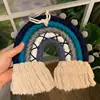 Macrame Rainbow Chic Wall Hanging Wall Decor Boho Hand-woven Tapestry Home Decor 1