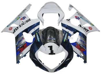 

Body Fairing Kit For Suzuki GSXR 600 750 K1 2001-2003 White Blue Silver