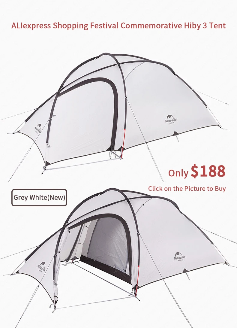 Naturehike палатка Hiby серии кемпинговая палатка 3-4 человек открытый 20D силиконовый двойной слой ткани в китайском стиле 4 сезона Сверхлегкий Семья палатка