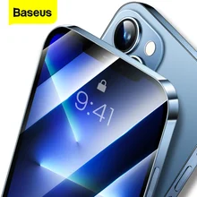 Baseus-Protector de pantalla de 0,3mm para iPhone, cristal templado de cobertura completa para modelos 13, 12, 11 Pro, Xs, Max y Xr