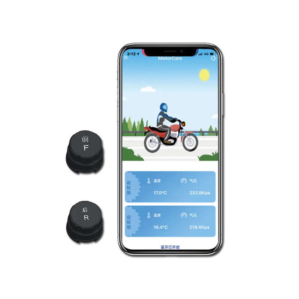 Автомобильный Bluetooth датчик давления в шинах, датчик давления, дисплей приложения для Android/IOS