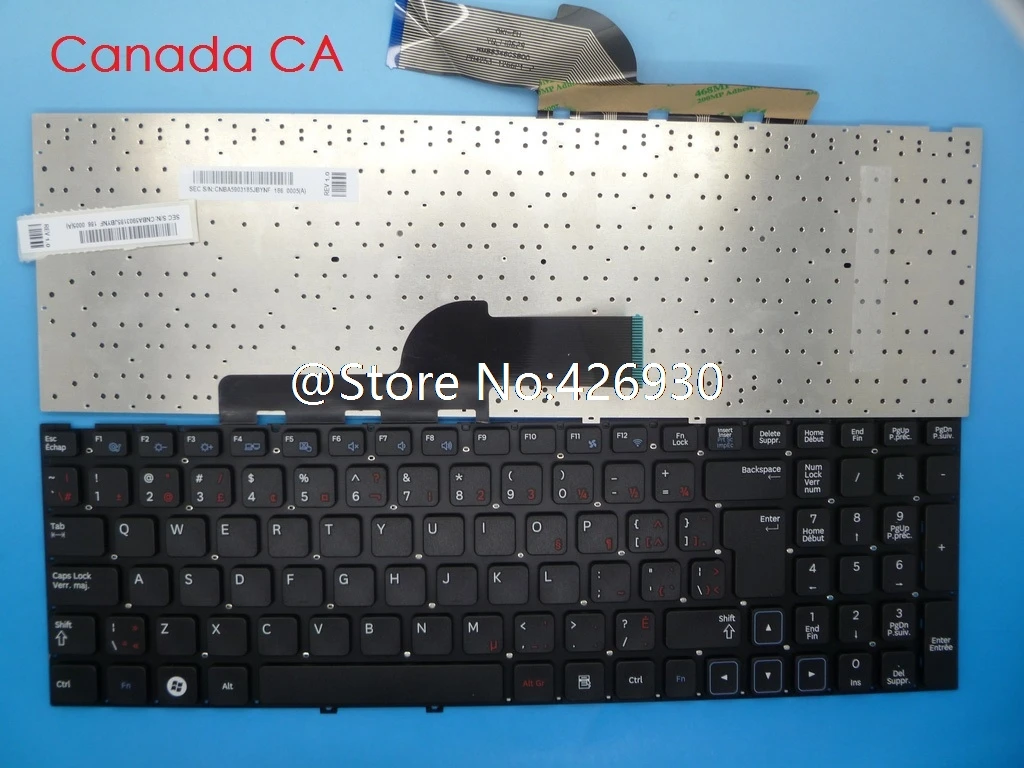 Клавиатура для ноутбука Samsung 300V5A 300E5A 305V5A 305E5A Канада CA Португалия PO PT Россия RU
