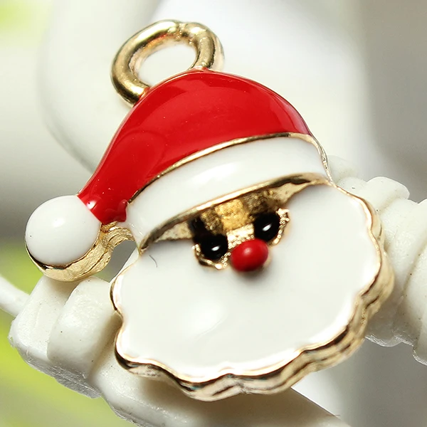 

11 Mixed Gold Christmas Gifts Charms Tree Deer Snowflake Pendant Decorations