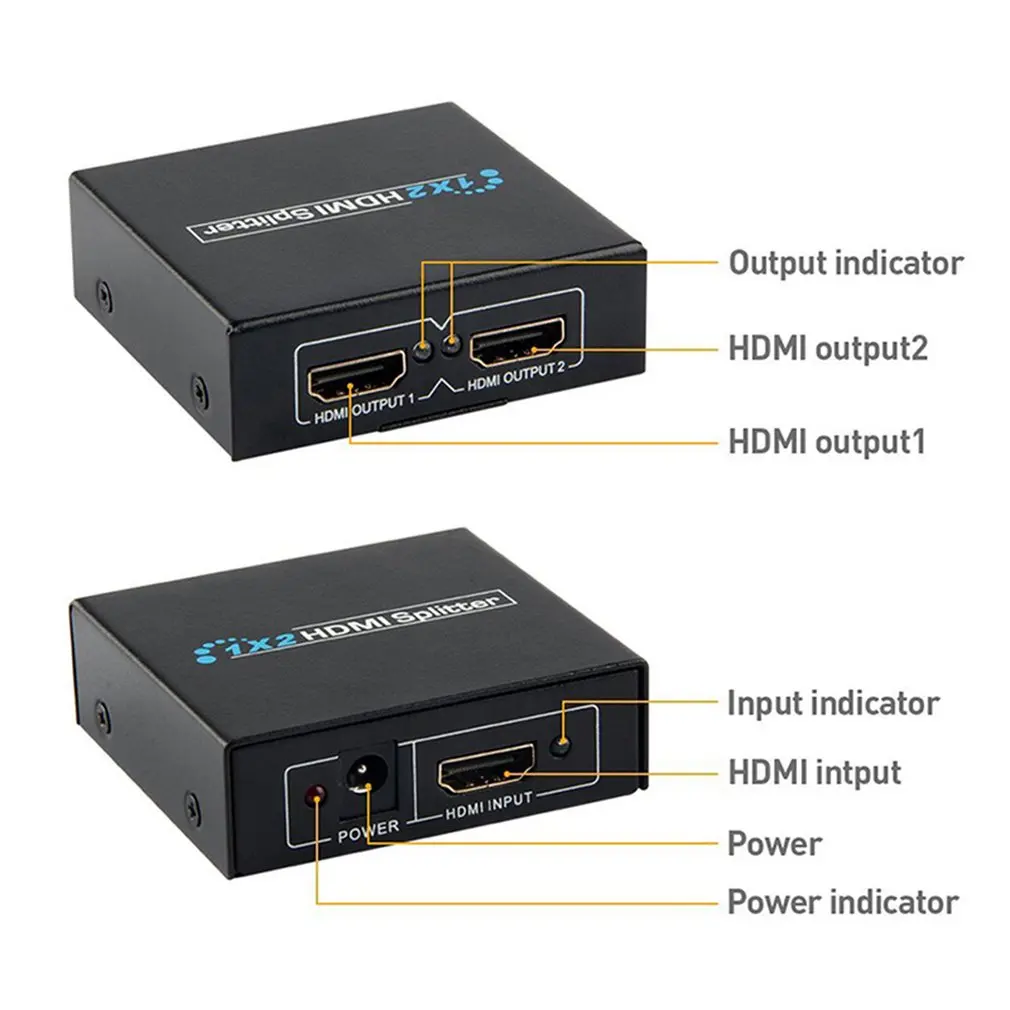 Hdmi 1 в 2 Out 1080P 4K 1x2 Многофункциональный Hdcp Стриптизерша 3D сплиттер усилитель сигнала мощности американский стандарт